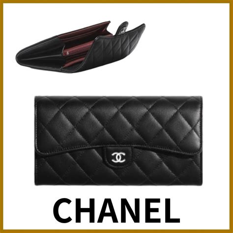 classic long flap wallet chanel